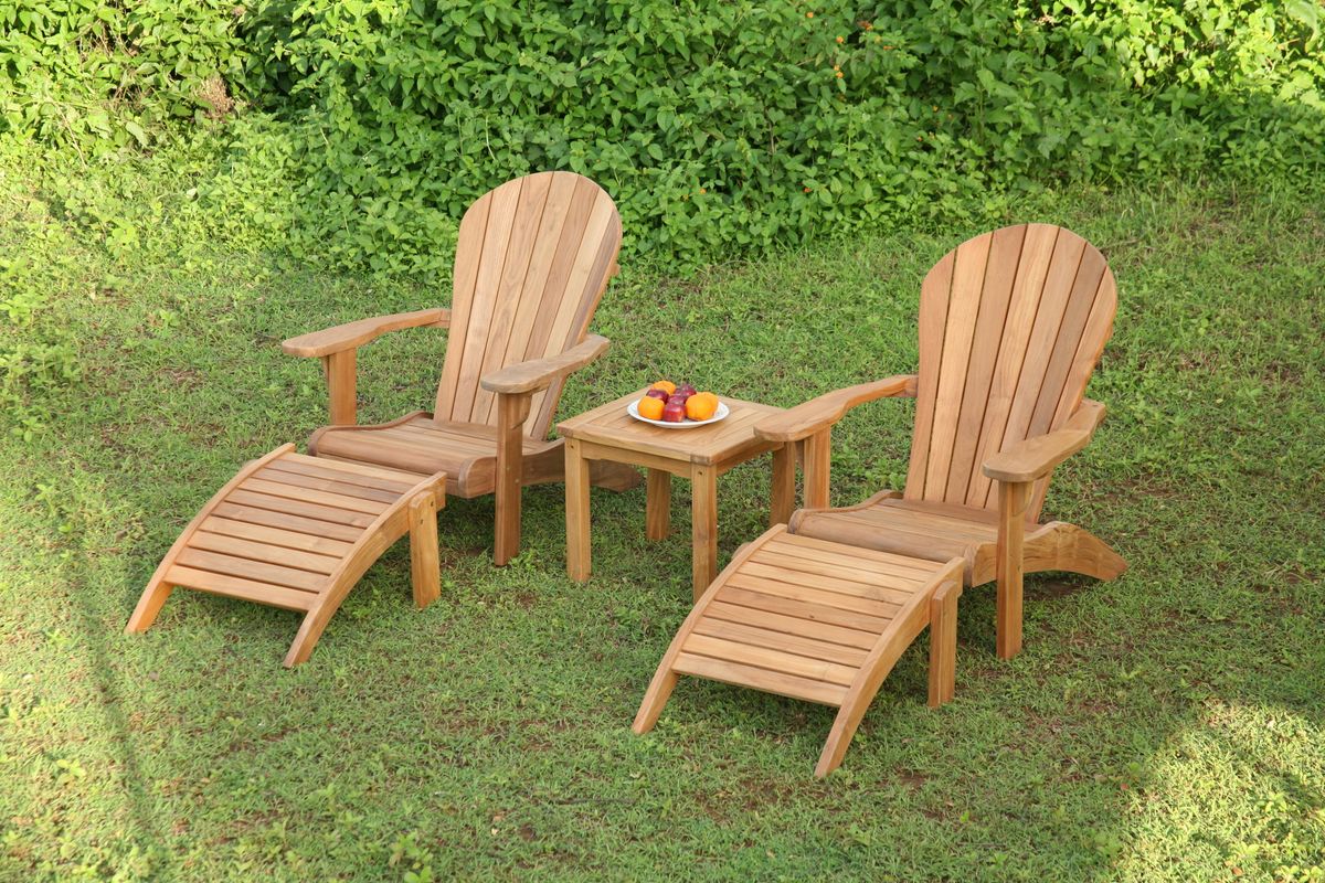 Newport Adirondack Ottoman - Teak