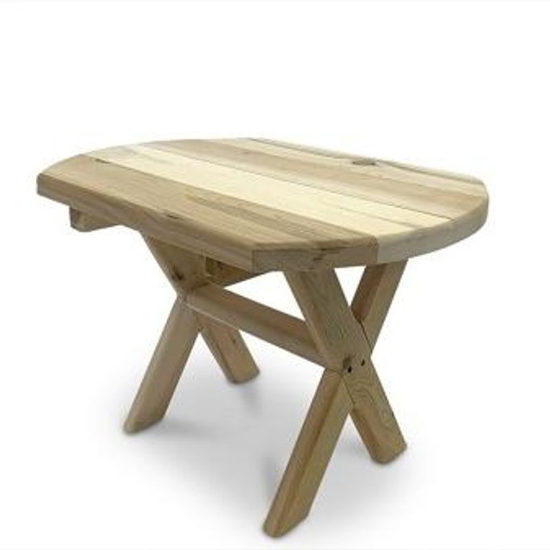 Huntsville Adirondack sidebord - Hvit Sedertre